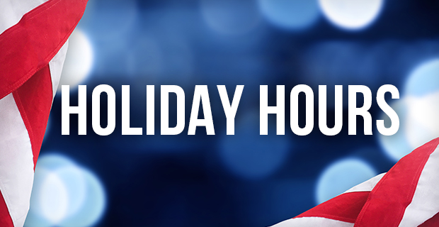 Holiday Hours