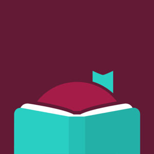 Cartoonized image of a child reading a book