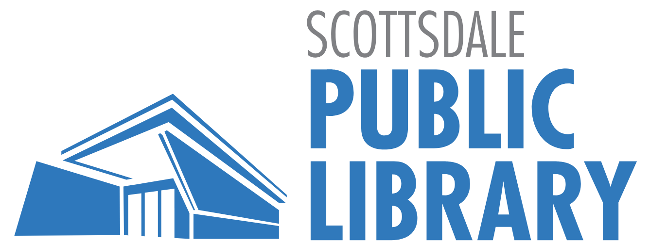 Image of a building with the words Scottsdale Public Library