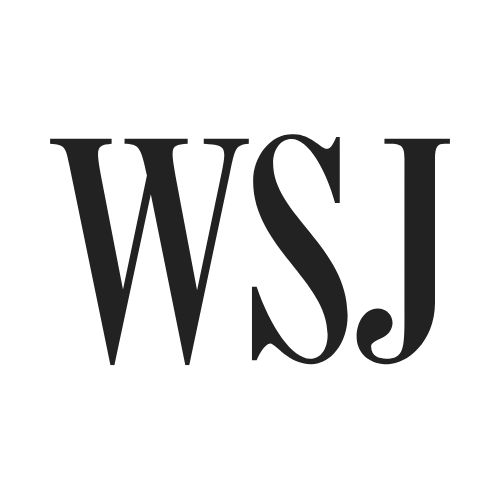 Black “WSJ” logo in bold serif letters