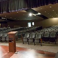 auditorium looking out to audience, empty