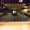 auditorium looking out to audience, empty